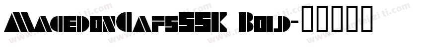 MacedonCapsSSK Bold字体转换